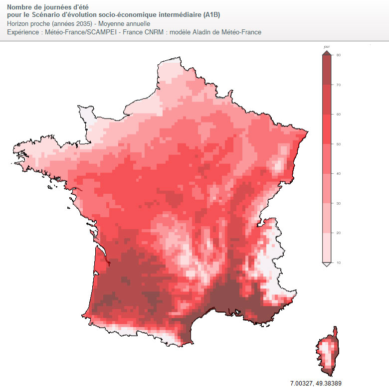 Climatic Forecasts for France